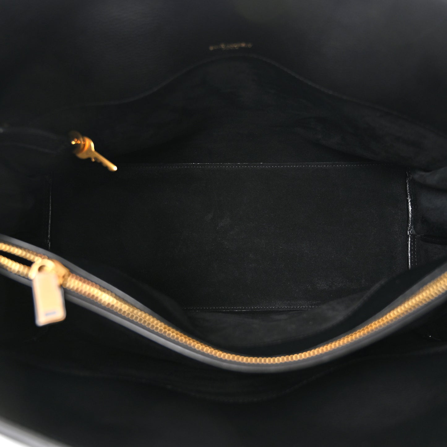 Grained Calfskin Large Souple Sac De Jour Black