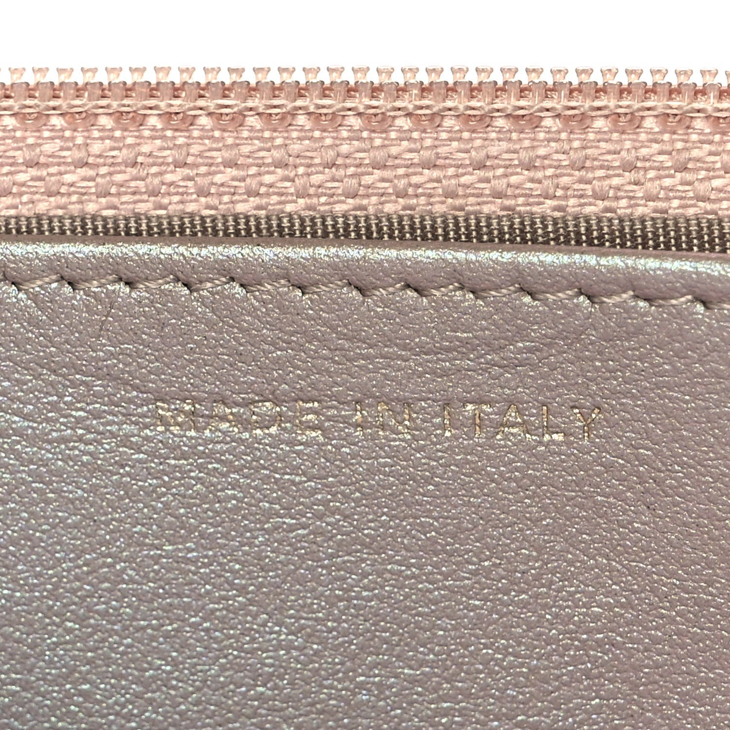 Chanel Iridescent Caviar Quilted Wallet On Chain WOC Beige 7 of 11