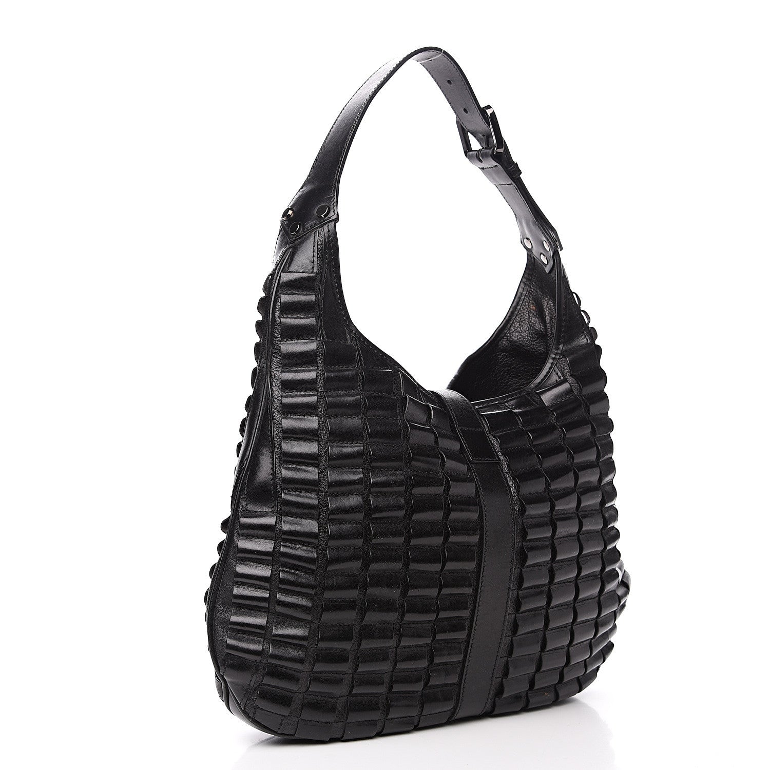 Burberry Calfskin Hobo Black 2 of 10