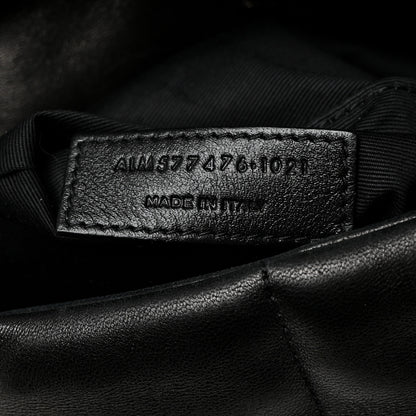 Saint Laurent Lambskin Quilted Monogram Monochrome Small Loulou Puffer Chain Satchel Black 7 of 10