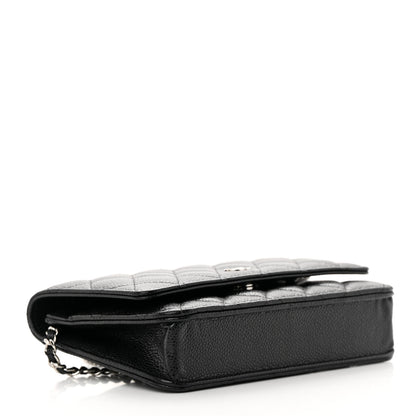 Chanel Caviar Quilted Wallet on Chain WOC Black 4 of 14