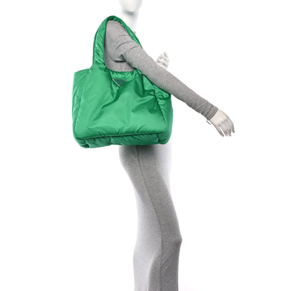 Prada Re-Nylon Soft Padded Large Tote Bag Mango 2 of 11