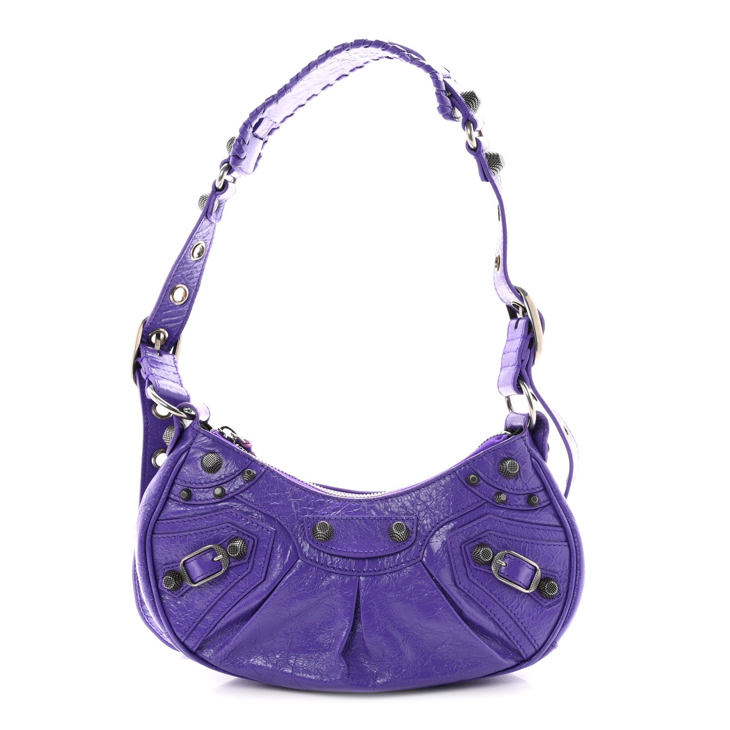 Balenciaga Agneau Arena Le Cagole Shoulder Bag XS Purple 1 of 11