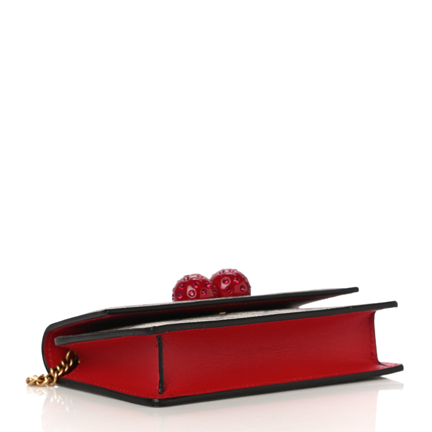 GG Supreme Monogram Mini Cherry Chain Bag