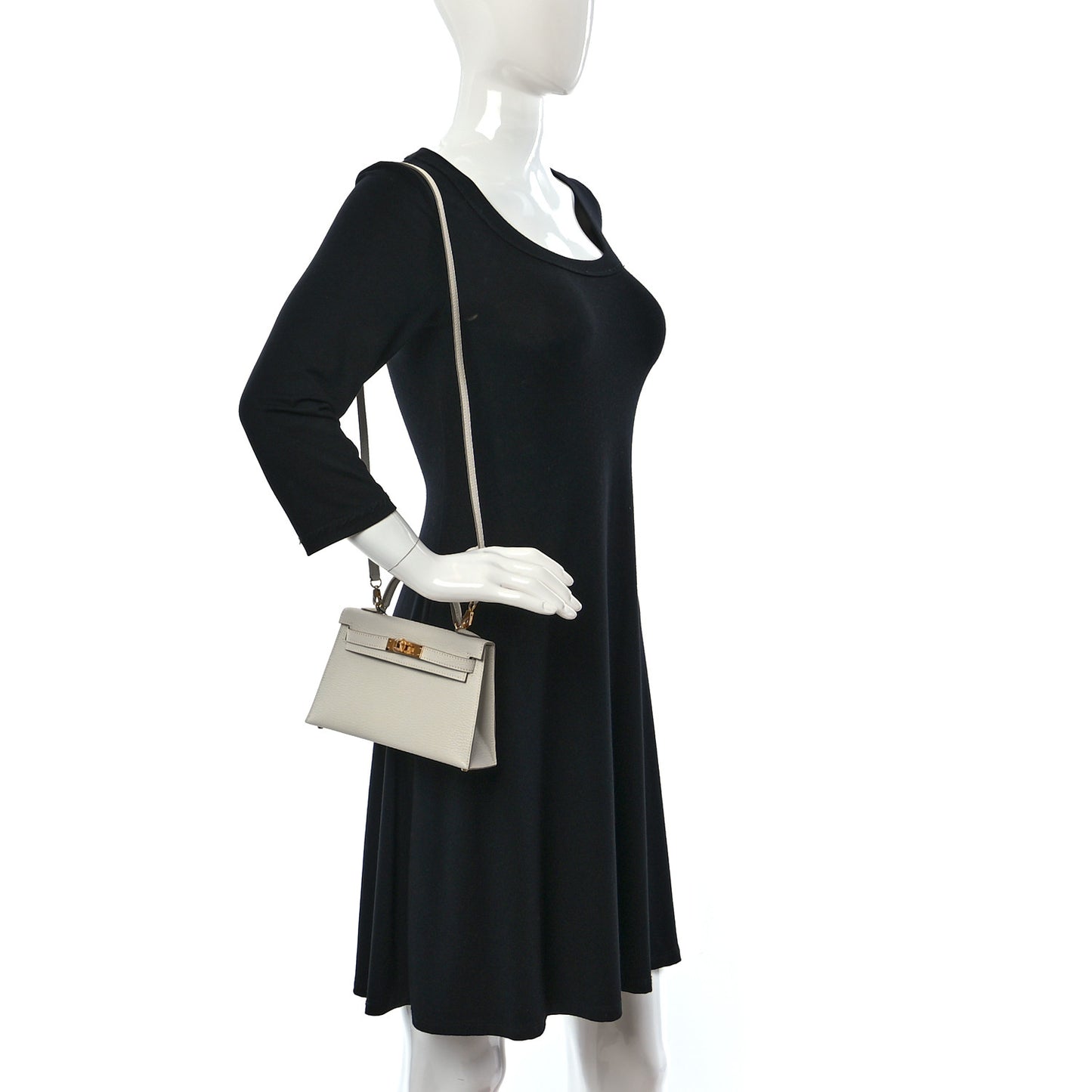 Chevre Mysore Mini Kelly Sellier 20 Mushroom