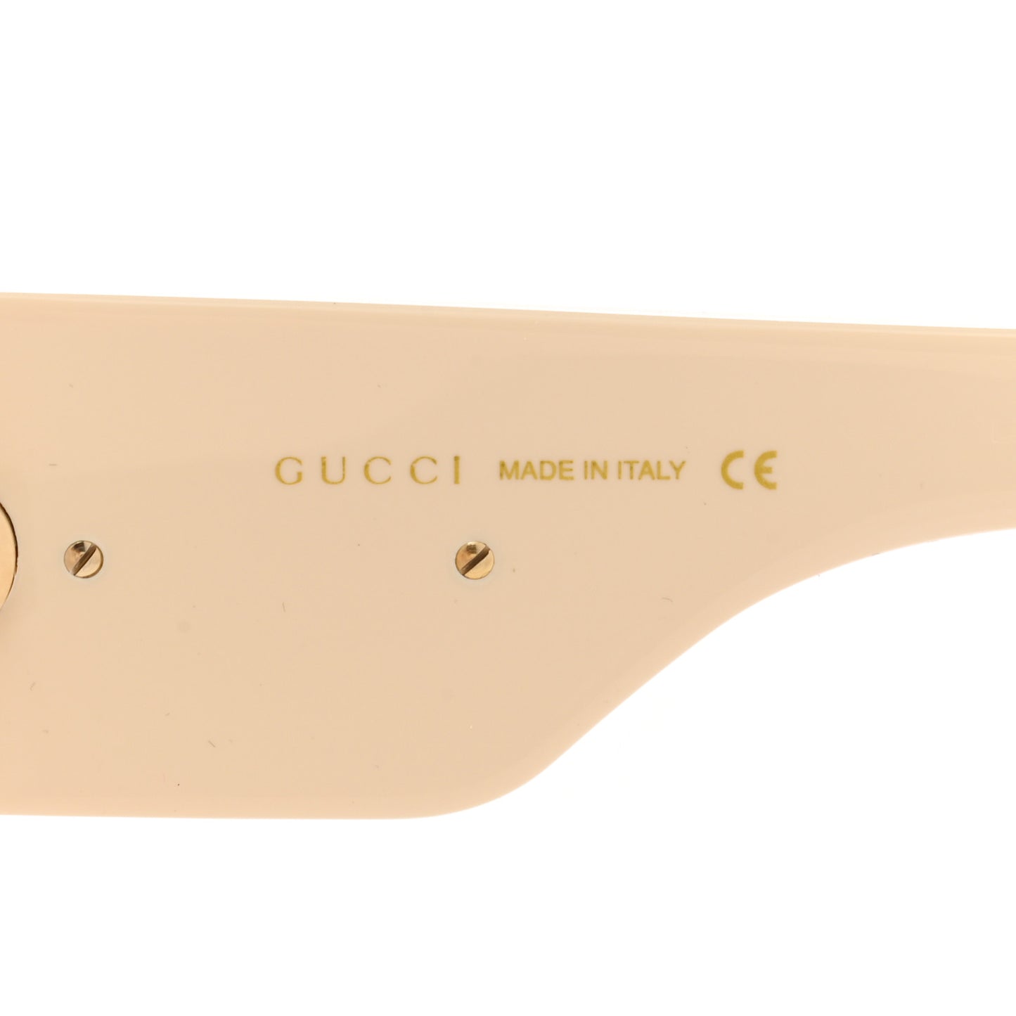 Acetate Crystal Oversize Hollywood Forever Sunglasses GG0144S Ivory