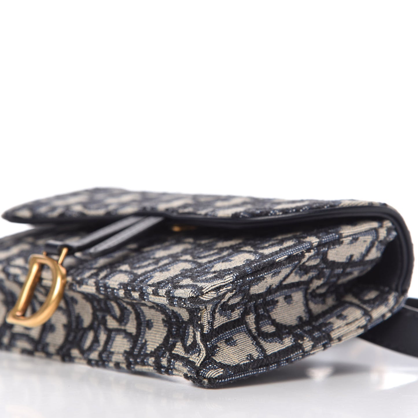 Oblique Saddle Belt Bag Blue