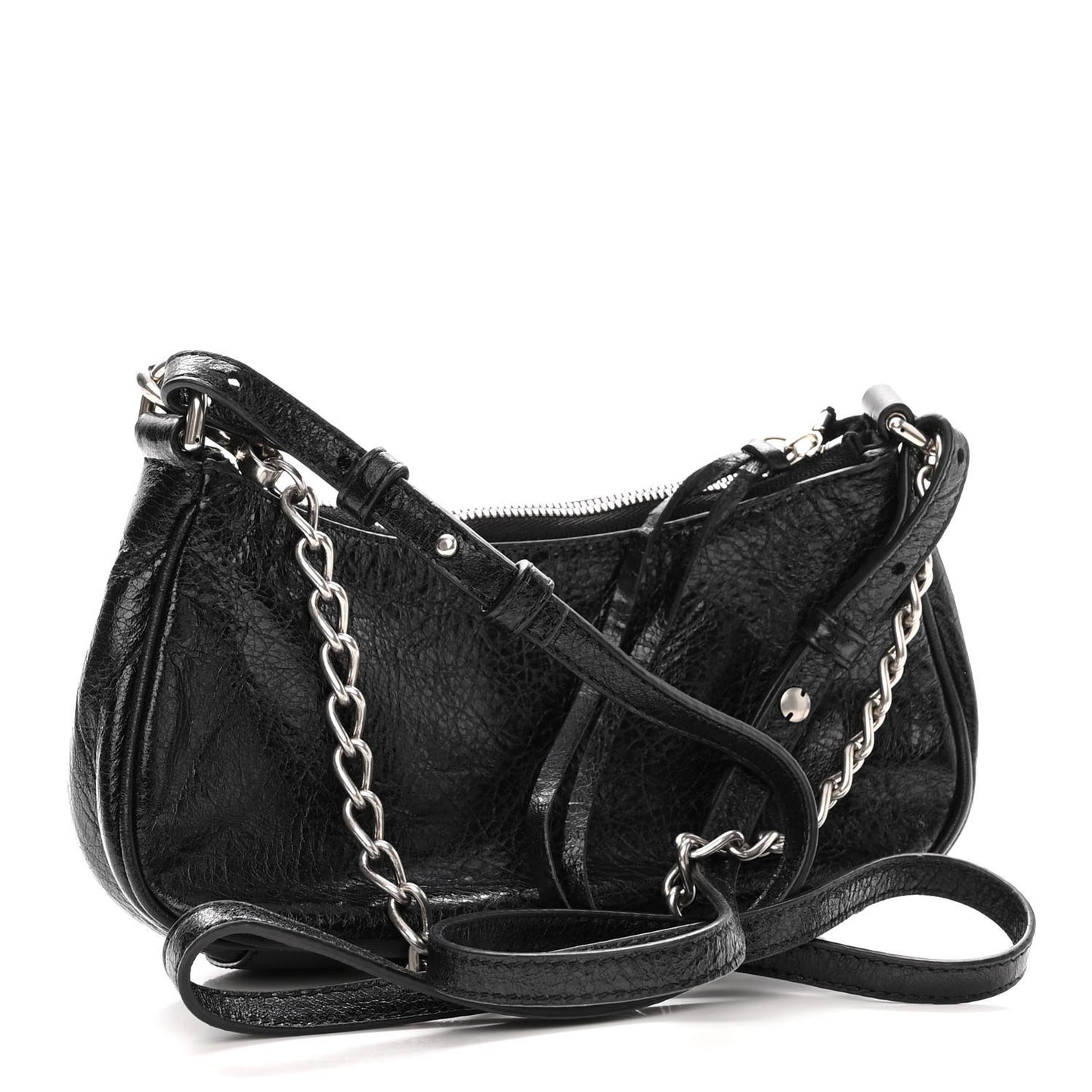 Agneau Arena Le Cagole Mini Purse With Chain Black