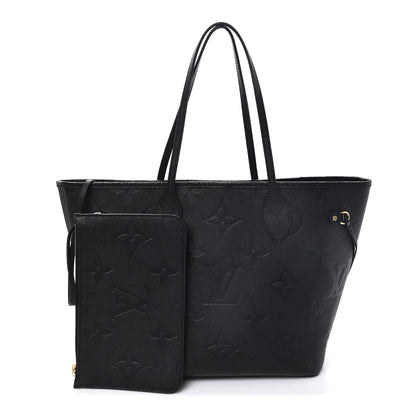 Louis Vuitton Empreinte Monogram Giant Neverfull MM Black 2 of 9