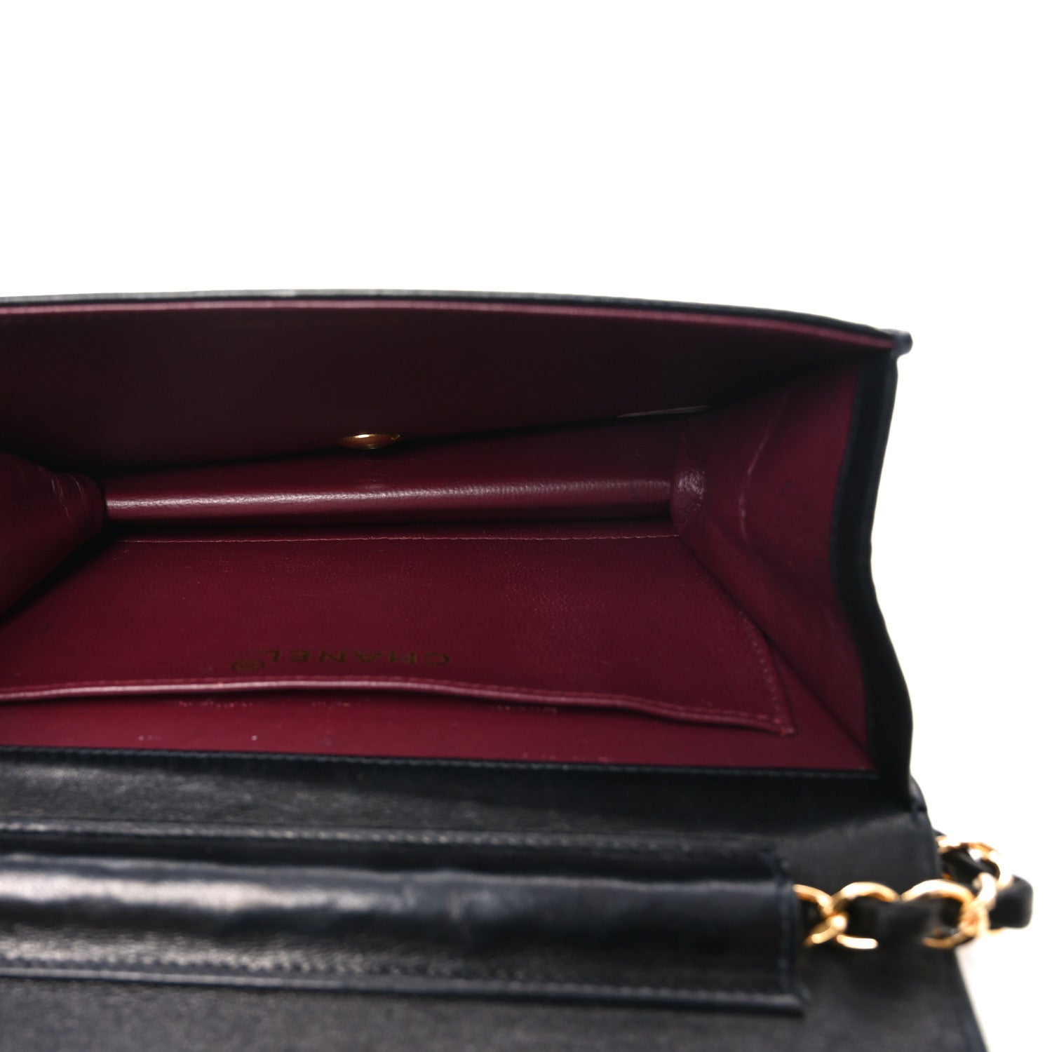 Chanel Lambskin Quilted Wallet On Chain WOC Black 5 of 11