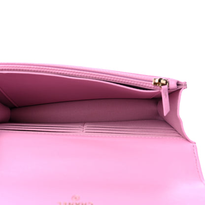 Chanel Lambskin Quilted Chanel 19 Wallet On Chain WOC Pink 5 of 11