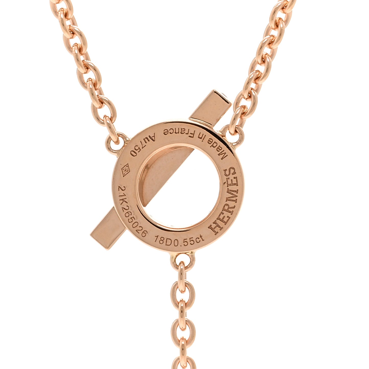 18K Rose Gold Diamond Finesse Lariat Necklace