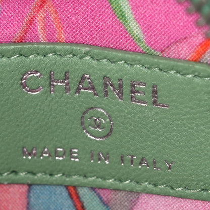 Chanel Lambskin Stitch Round Clutch With Chain Green 6 of 10