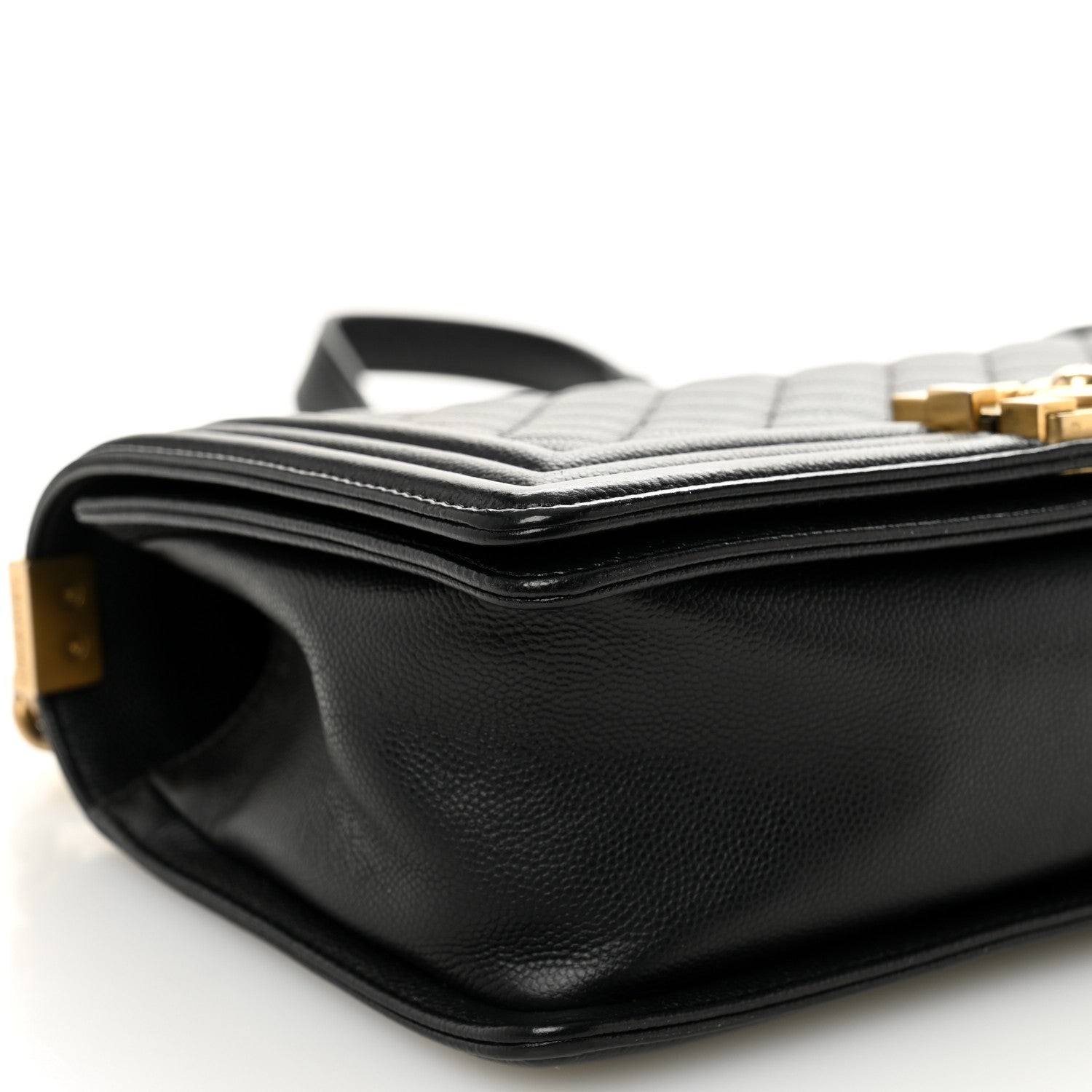 Chanel Caviar Quilted Medium Boy Flap Black 9 of 10