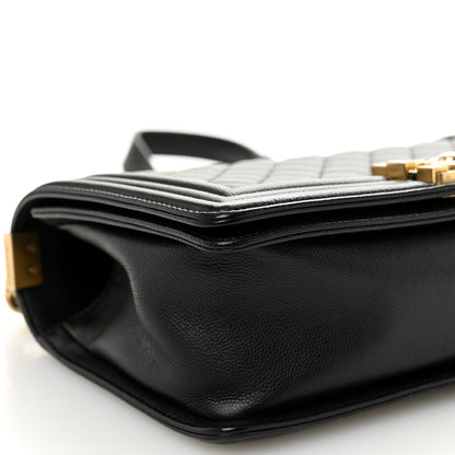 Chanel Caviar Quilted Medium Boy Flap Black 9 of 10