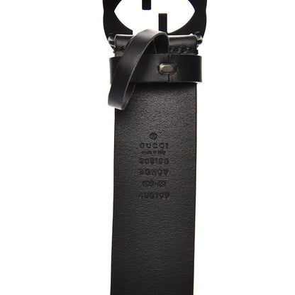 Gucci Selleria Calfskin Monochrome Interlocking G 37mm Belt 105 42 Black 12 of 12