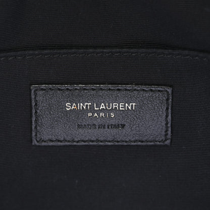 Saint Laurent Calfskin Matelasse Monogram Monochrome Lou Camera Bag Black 6 of 10