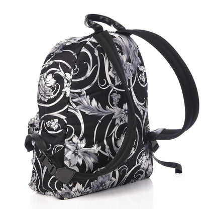 Versace Nylon Palazzo Medusa Backpack Black White 3 of 8