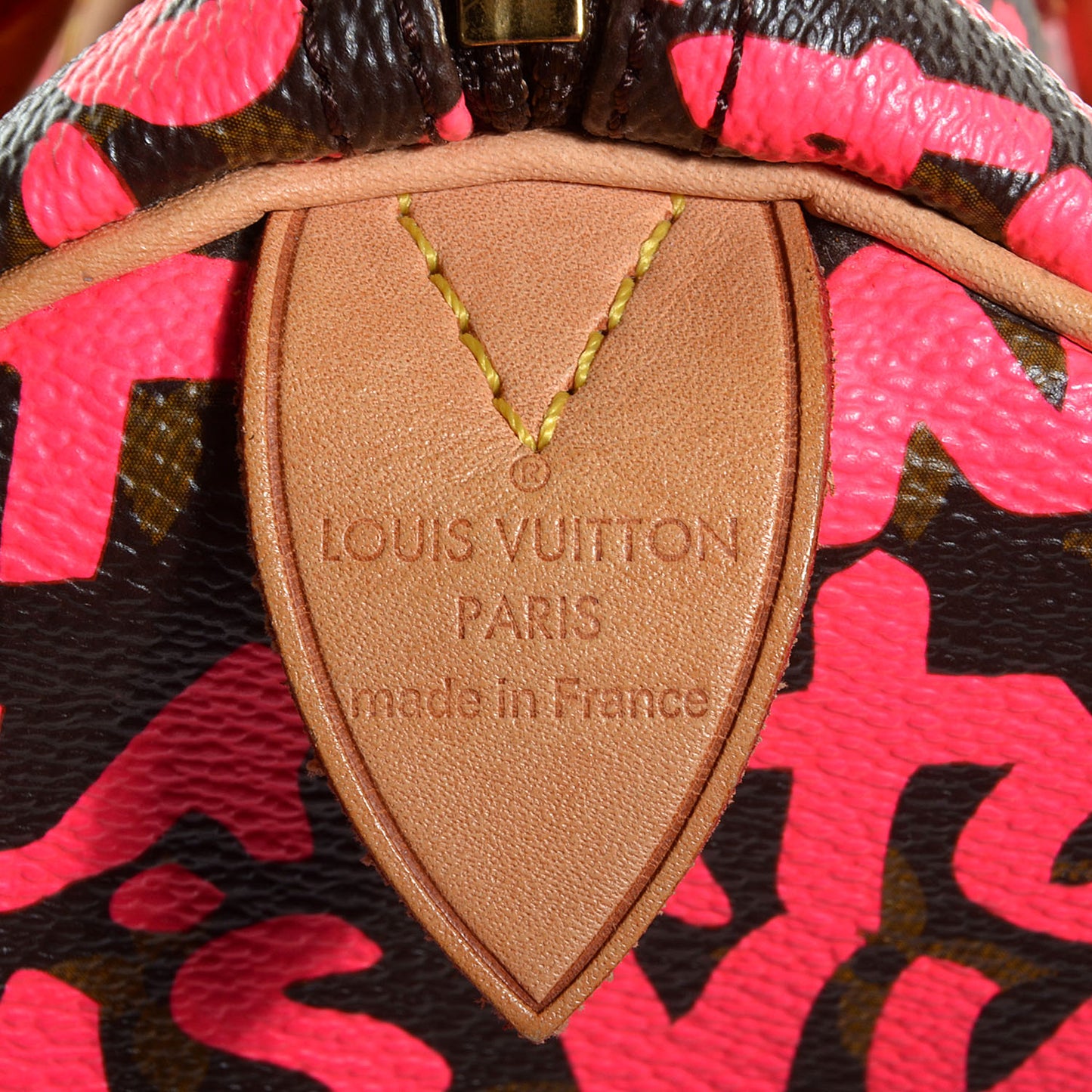 Monogram Graffiti Speedy 30 Fuchsia
