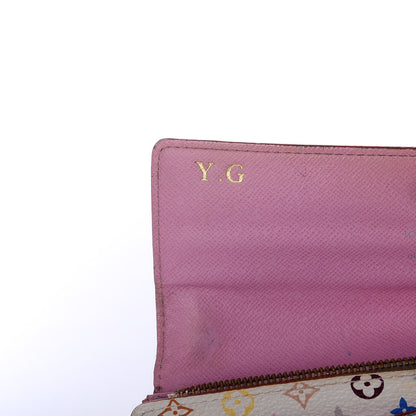 Louis Vuitton Monogram Multicolor Sarah Wallet White Litchi 8 of 10