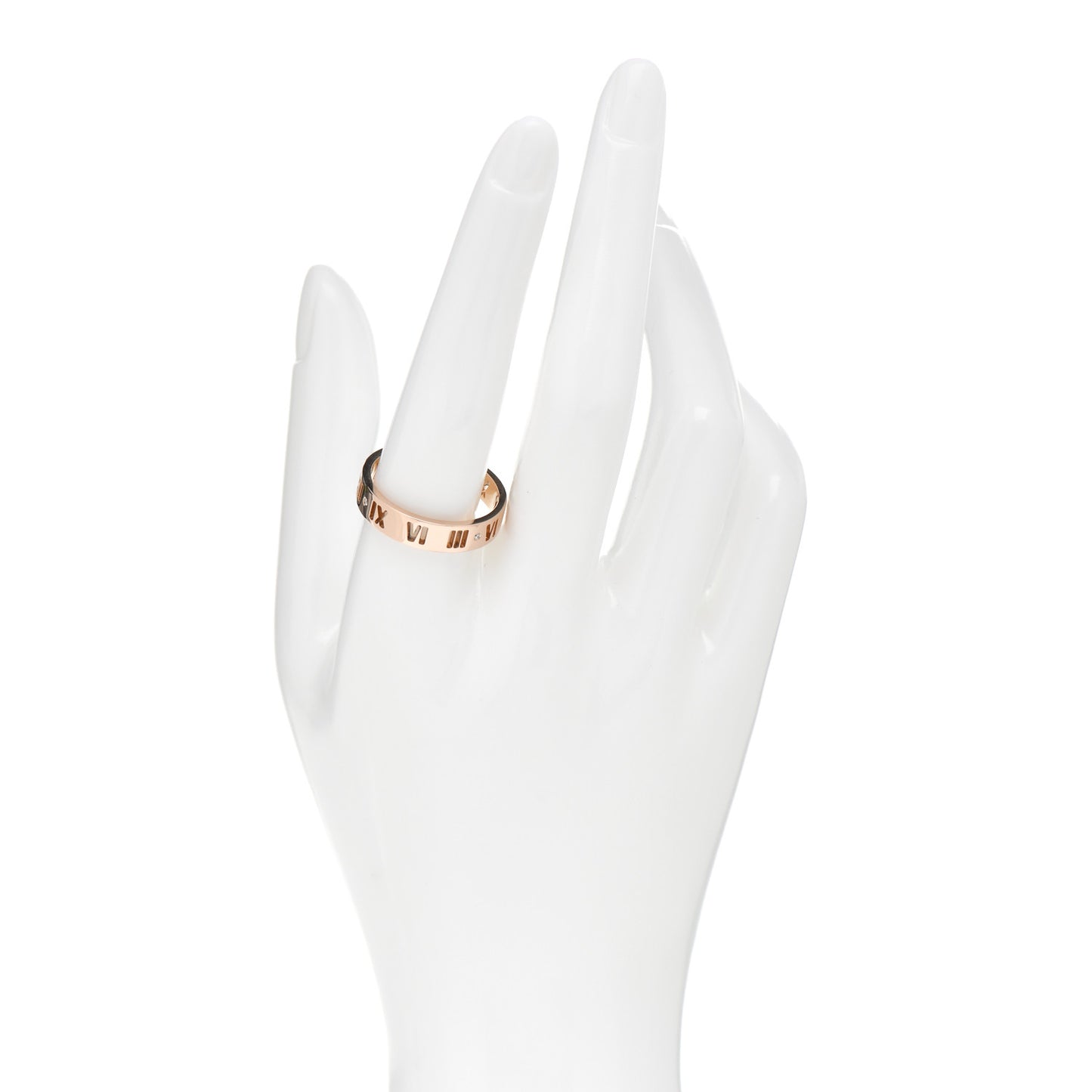 18K Rose Gold Diamond Atlas Pierced Ring 62 10