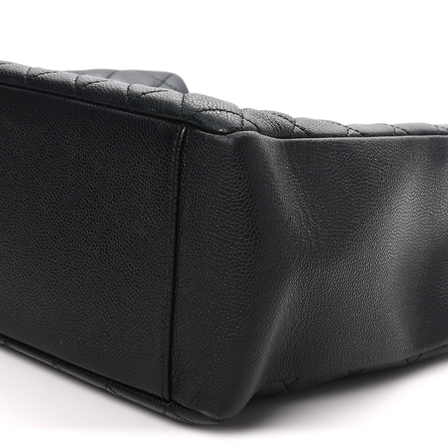 Caviar Quilted Grand Shopping Tote GST Black