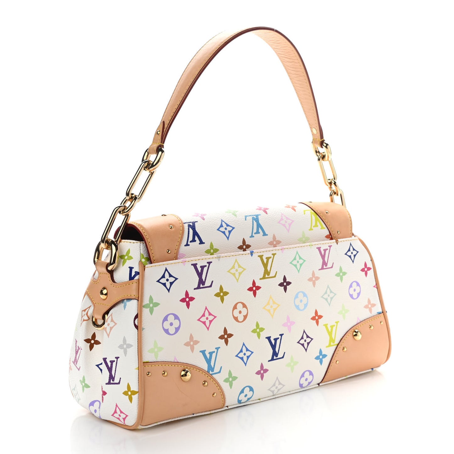 Monogram Multicolor Beverly MM White