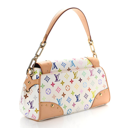Louis Vuitton Monogram Multicolor Beverly MM White 3 of 10