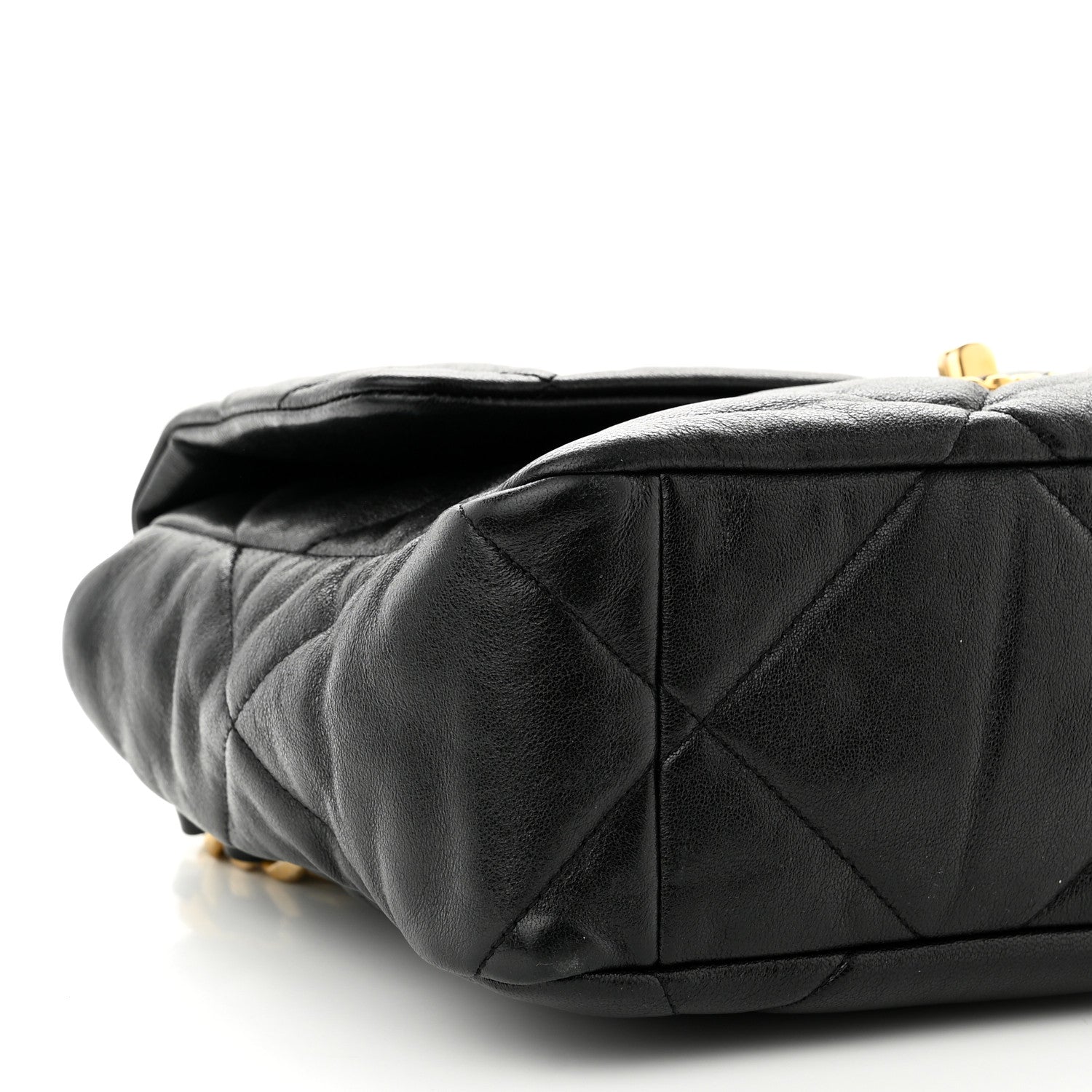 Chanel Lambskin Quilted Large Chanel 19 Flap Black 9 of 10