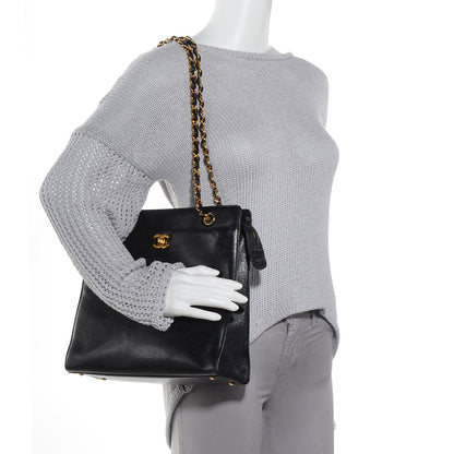 Chanel Caviar Shoulder Bag Black 2 of 7