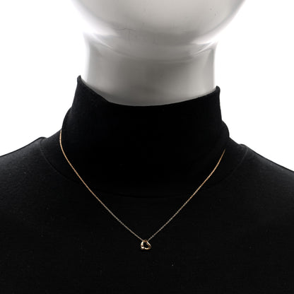 Tiffany 18K Rose Gold 7mm Elsa Peretti Open Heart Pendant Necklace 3 of 5