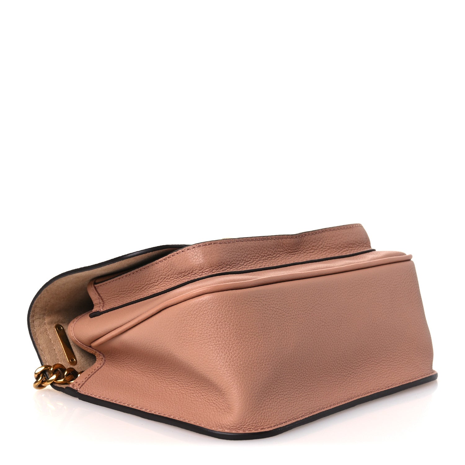 Louis Vuitton Grained Calfskin Lockme Chain Bag PM Rose Silk 8 of 30