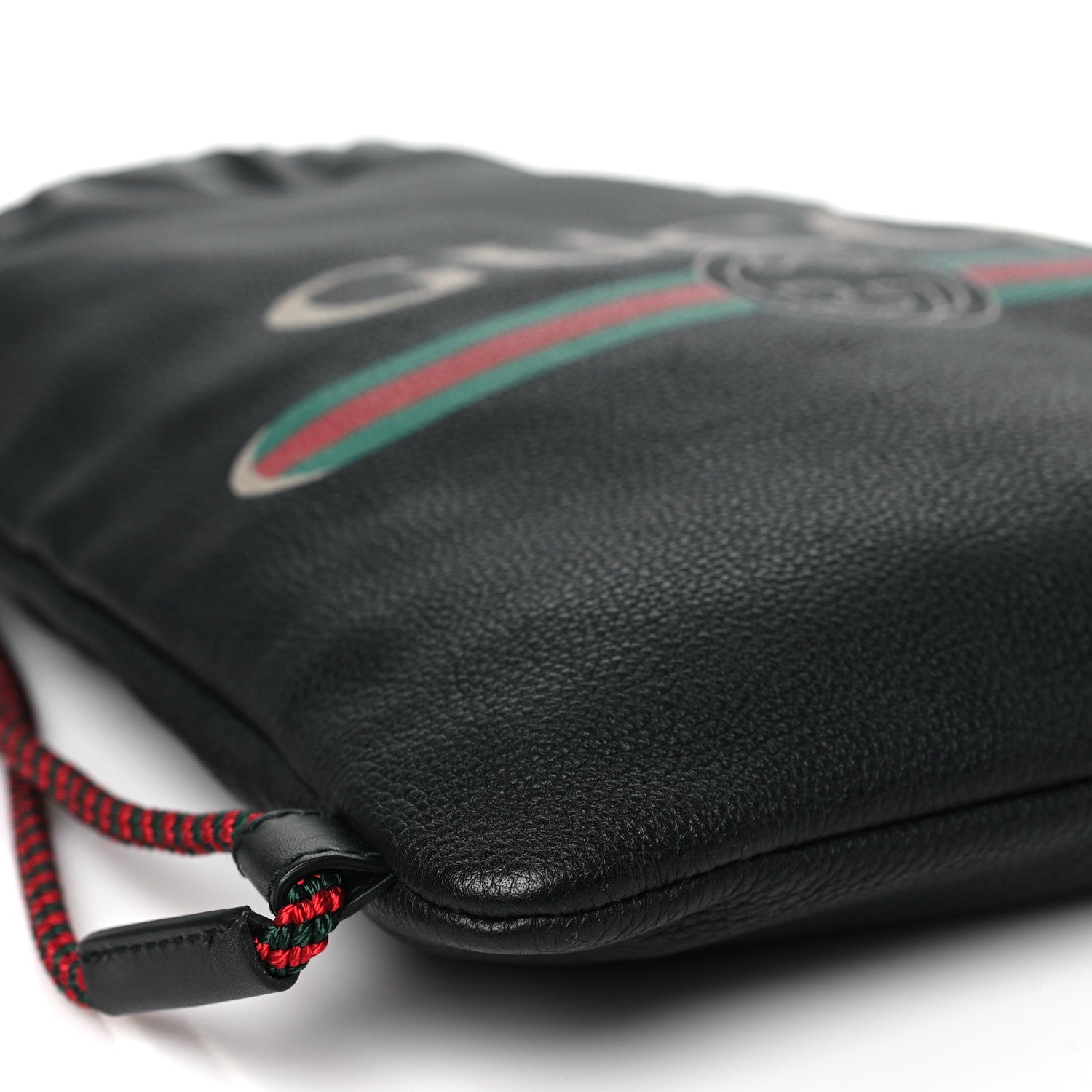 Gucci Calfskin Logo Drawstring Backpack Black 11 of 11