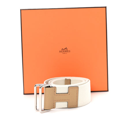Hermes Toile Epsom Nomade 40 Belt M Poussiere Craie 6 of 6