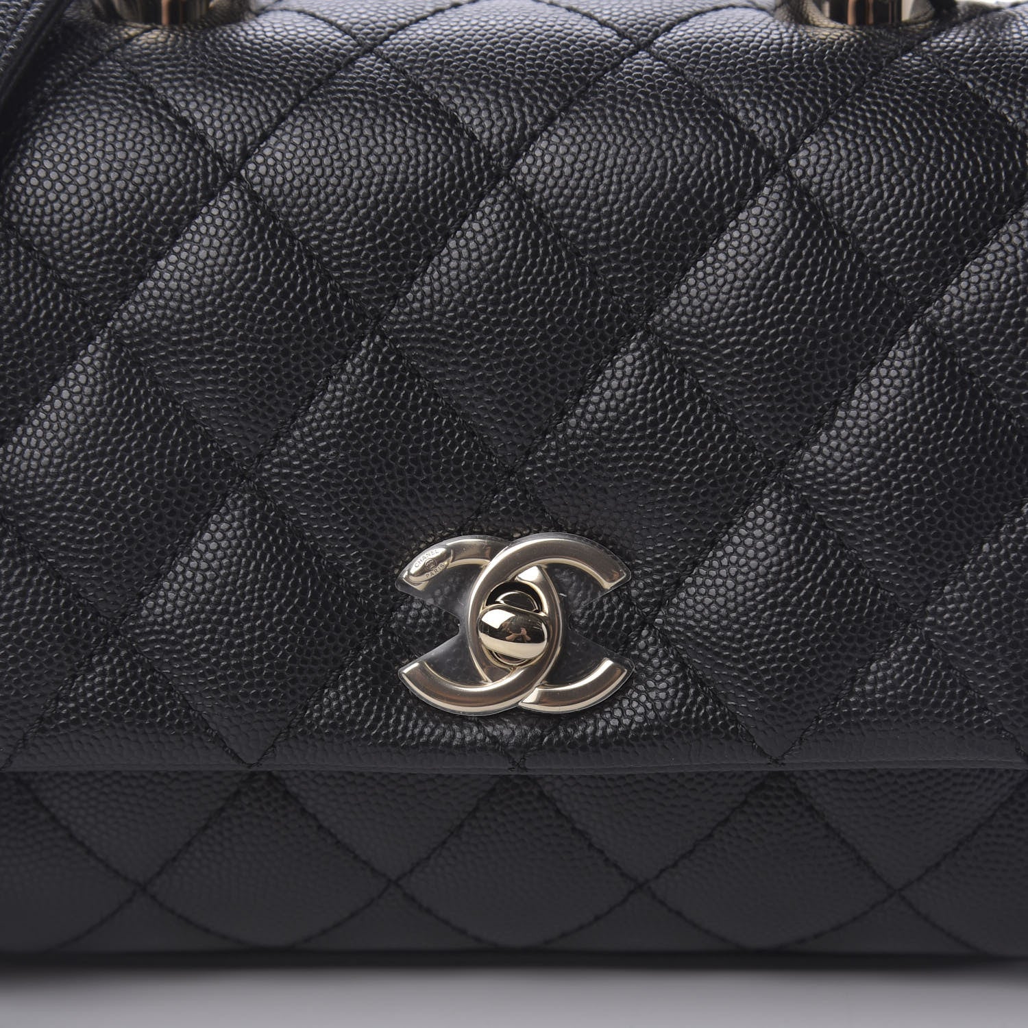 Chanel Caviar Quilted Extra Mini Coco Handle Flap Black 10 of 11