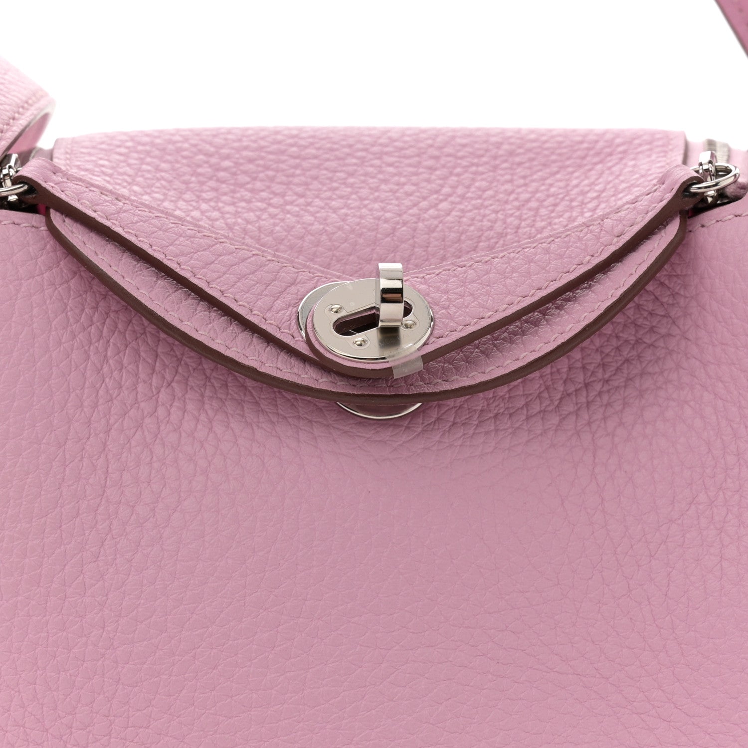 Hermes Taurillon Clemence Mini Lindy 20 Mauve Sylvestre 8 of 12