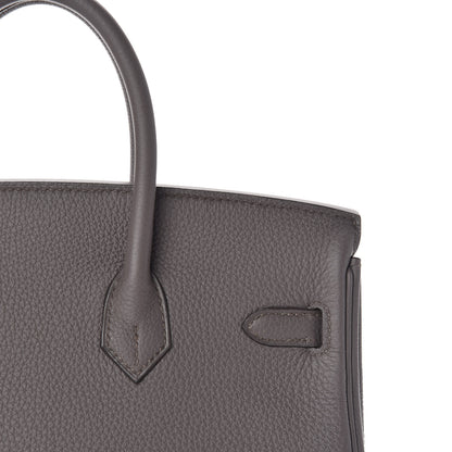 Hermes Togo Birkin 25 Etain 28 of 30