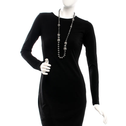 Chanel Graduated Pearl Crystal CC Long Necklace 2 of 6