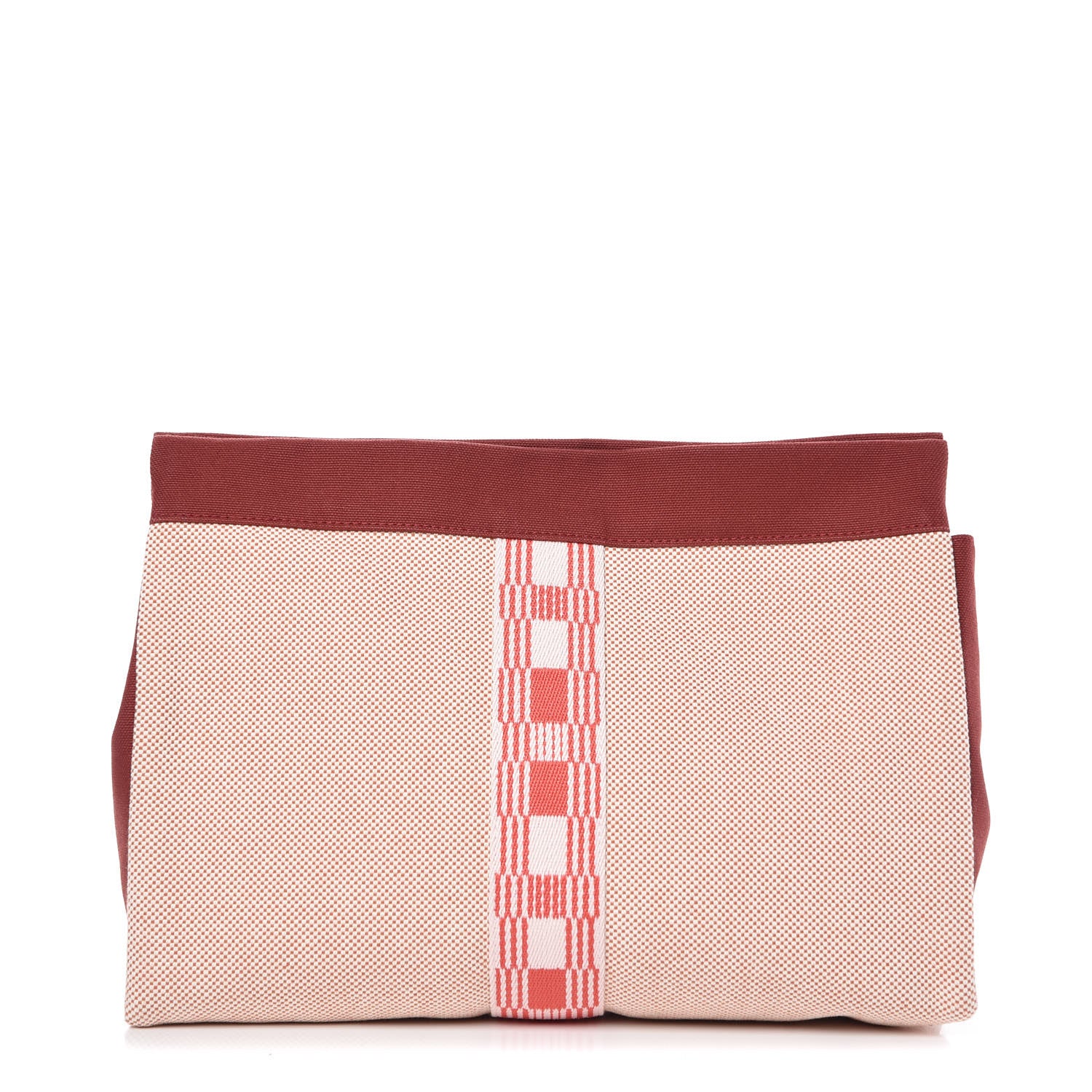 Hermes Toile Trousse De Voyage Jimetou GM Terracota 1 of 6