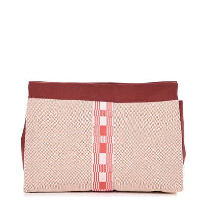 Hermes Toile Trousse De Voyage Jimetou GM Terracota 1 of 6