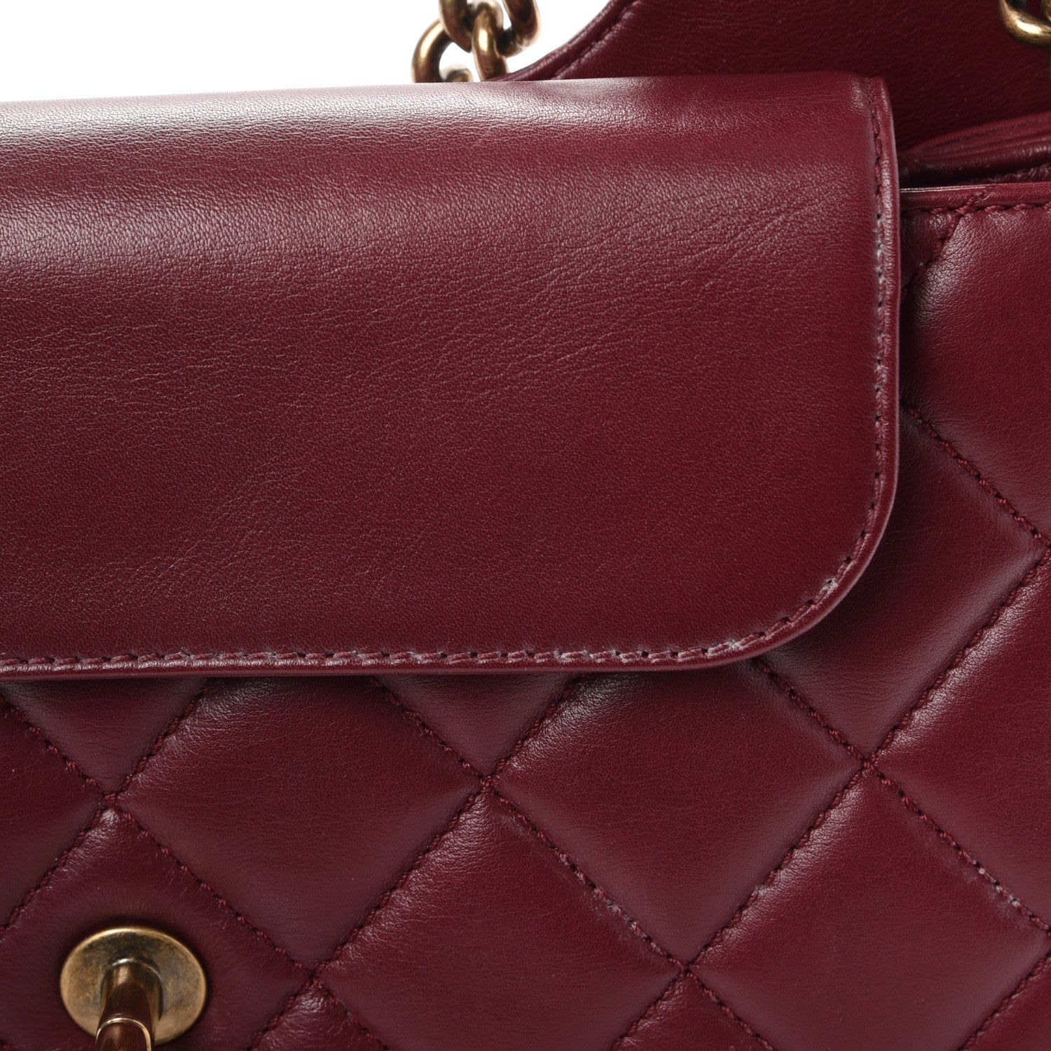 Chanel Calfskin Perfect Edge Medium Flap Burgundy 15 of 15