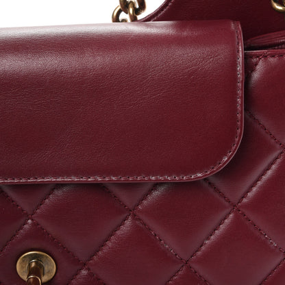 Chanel Calfskin Perfect Edge Medium Flap Burgundy 15 of 15