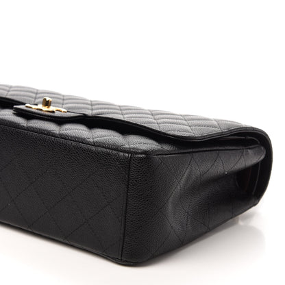 Chanel Caviar Quilted Maxi Double Flap Black 6 of 9