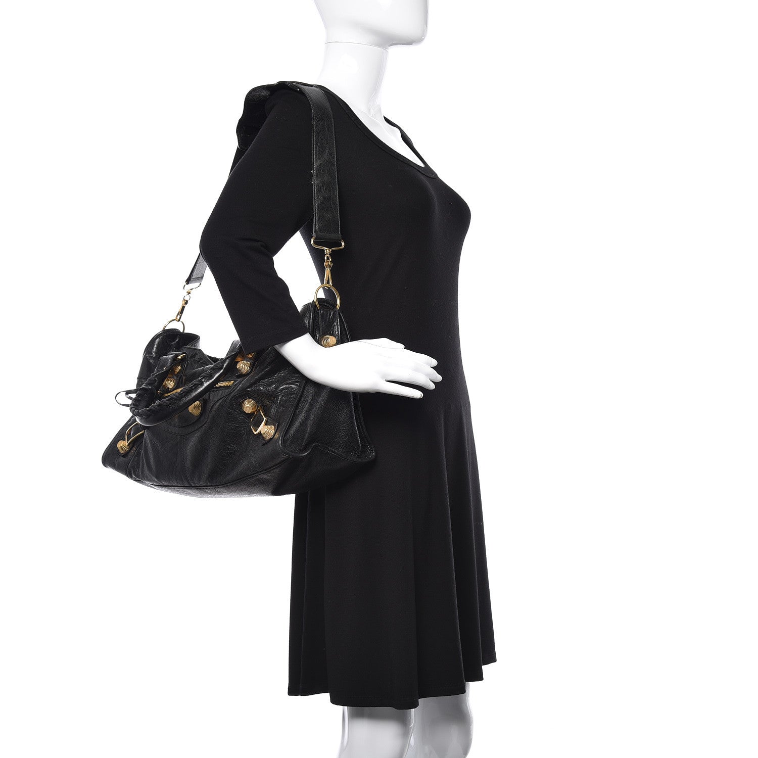 Balenciaga Agneau Giant 21 Gold Hardware Part Time Black 3 of 18