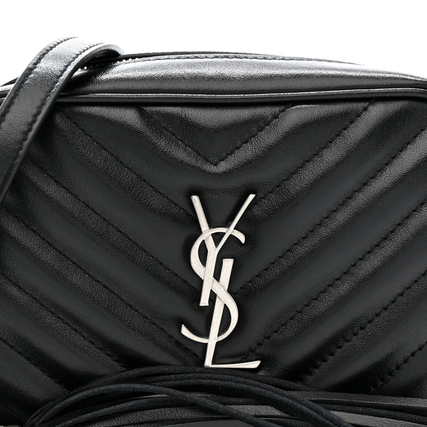 Calfskin Matelasse Monogram Lou Belt Bag Black
