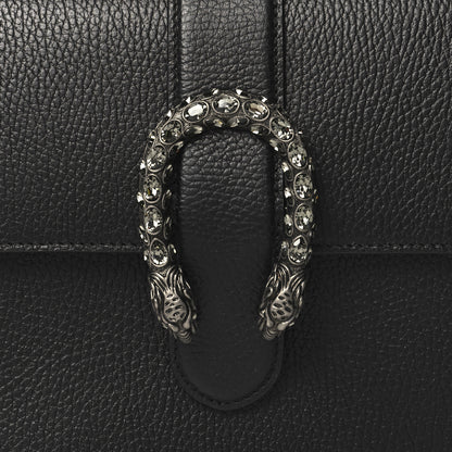 Gucci Dollar Calfskin Crystal Web Medium Dionysus Bamboo Top Handle Bag Black Black Diamond 8 of 10