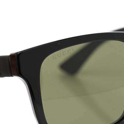 Gucci Square Frame Web Sunglasses GG0008S Black 8 of 9
