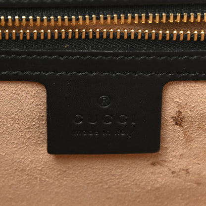 Gucci Soft GG Supreme Monogram Bees Small Crossbody Tote Beige Oro Black 6 of 13