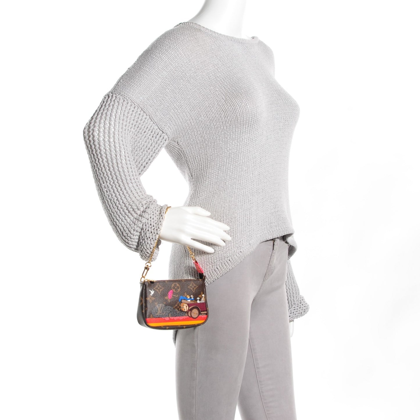 Monogram 2015 Christmas Animation Mini Pochette Accessories