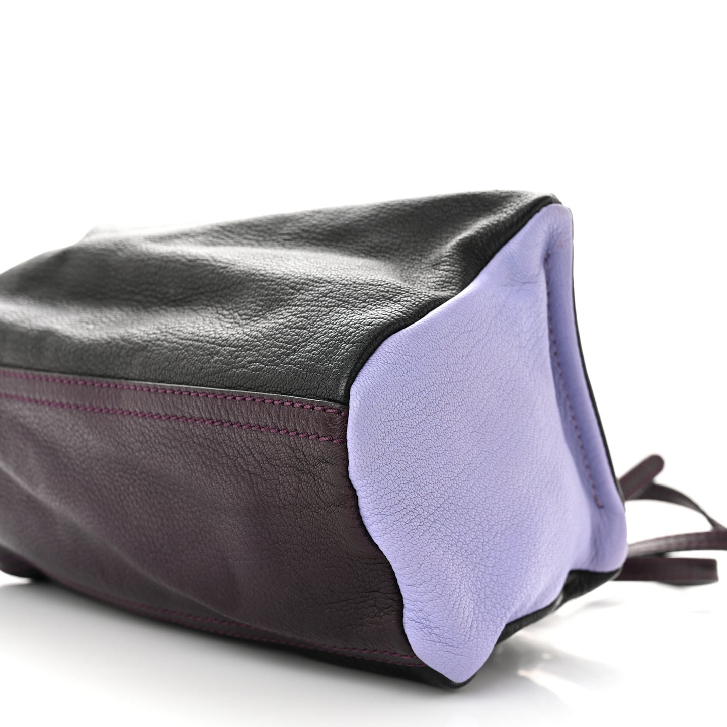 Sugar Goatskin Mini Colorblock Pandora Aubergine